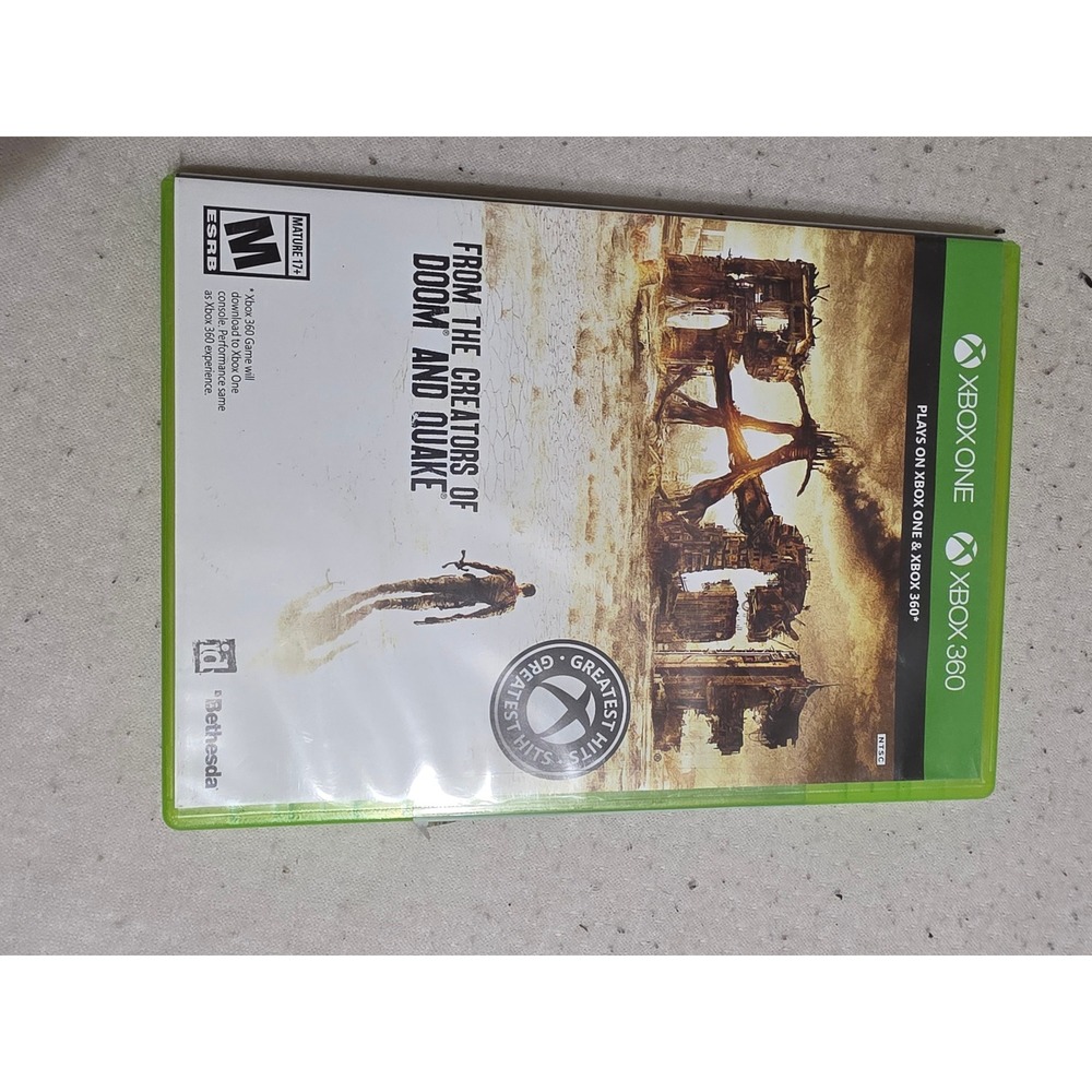 Rage Xbox 360 Xbox One Backward Compatible Platinum Hits 3-Disc Set id Bethesda